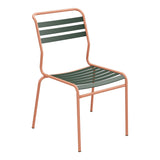 Schaffner Säntis Chaise à lattes – Vert Sapin 66 / Terracotta 84