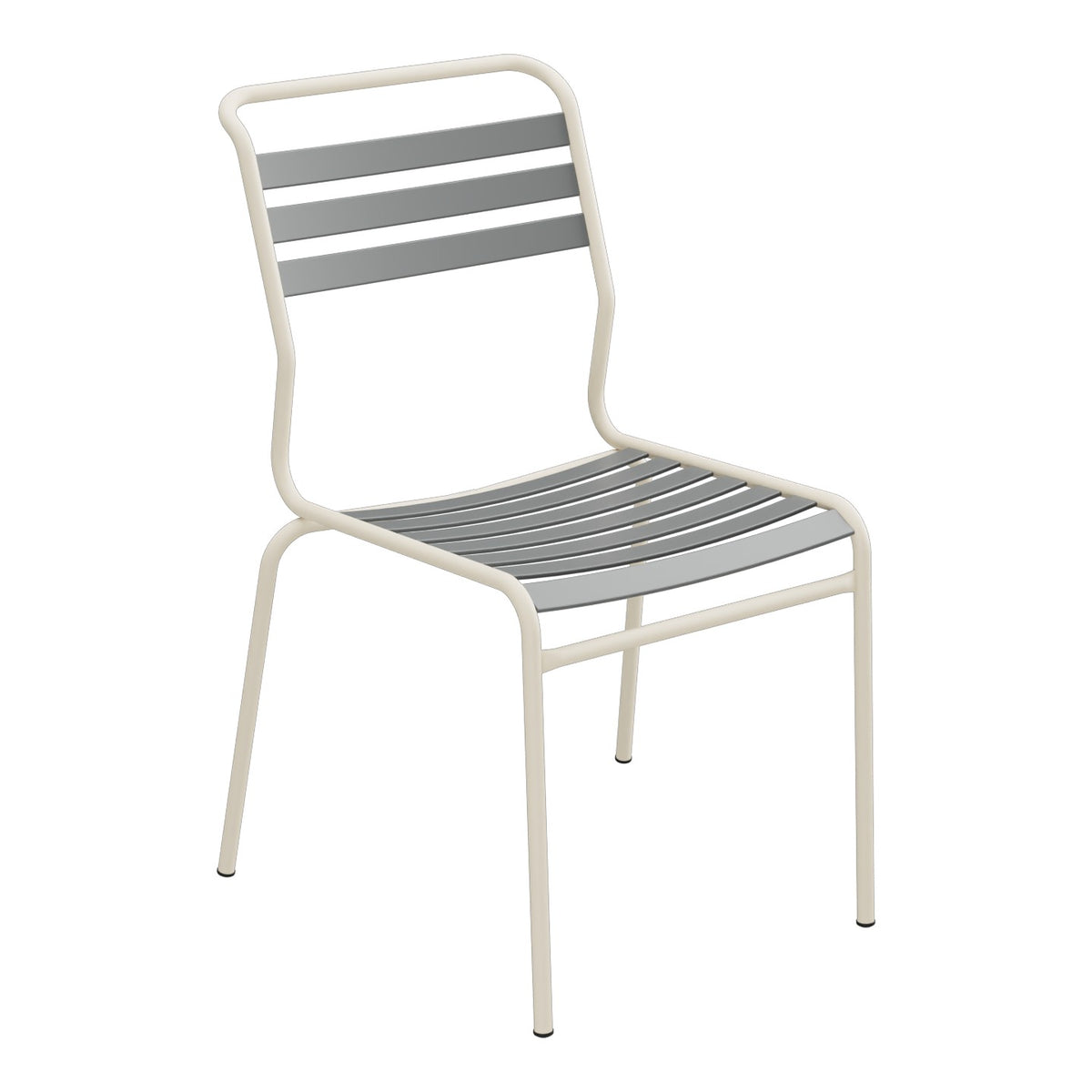 Schaffner Säntis Chaise à lattes – Graphite 73 / Sable Pastel 15