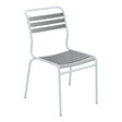 Schaffner Säntis Chaise à lattes – Graphite 73 / Bleu Pastel 51