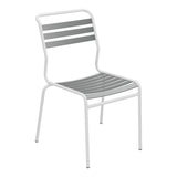 Schaffner Säntis Chaise à lattes – Graphite 73 / Blanc 90