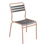 Schaffner Säntis Chaise à lattes – Anthracite 77 / Terracotta 84