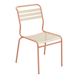 Schaffner Säntis Chaise à lattes – Marron Pastel 83 / Terracotta 84