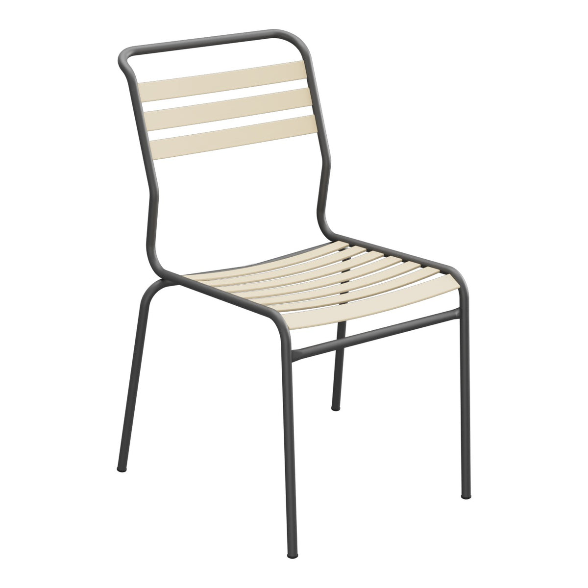 Schaffner Säntis Chaise à lattes – Marron Pastel 83 / Noir 91