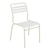 Schaffner Säntis Chaise à lattes – Blanc 90 / Vert Pastel 64