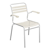 Schaffner Säntis Fauteuil à lattes – Sable Pastel 15 / Galvanisé à chaud 02
