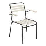 Schaffner Säntis Fauteuil à lattes – Sable Pastel 15 / Anthracite 77