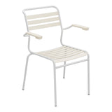 Schaffner Säntis Fauteuil à lattes – Sable Pastel 15 / Gris Argent 78