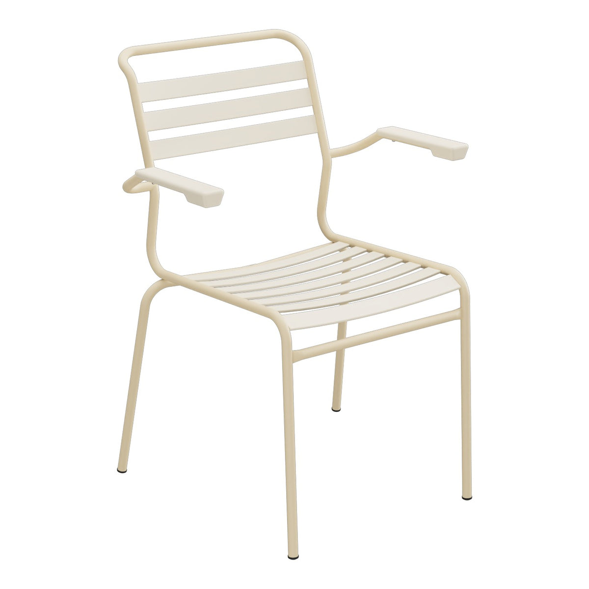 Schaffner Säntis Fauteuil à lattes – Sable Pastel 15 / Marron Pastel 83