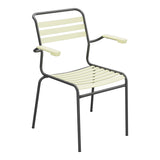Schaffner Säntis Fauteuil à lattes – Jaune Buis 18 / Noir 91