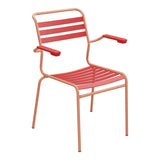 Schaffner Säntis Fauteuil à lattes – Rouge 30 / Terracotta 84