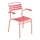 Schaffner Säntis Fauteuil à lattes – Rouge Érable 33 / Terracotta 84