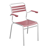 Schaffner Säntis Fauteuil à lattes – Bordeaux 38 / Galvanisé à chaud 02