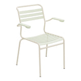 Schaffner Säntis Fauteuil à lattes – Vert pastel 64 / Sable Pastel 15