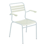 Schaffner Säntis Fauteuil à lattes – Vert pastel 64 / Bleu Pastel 51