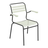 Schaffner Säntis Fauteuil à lattes – Vert pastel 64 / Anthracite 77