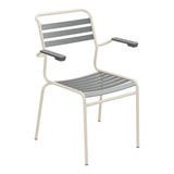 Schaffner Säntis Fauteuil à lattes – Graphite 73 / Sable Pastel 15