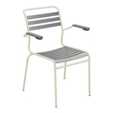 Schaffner Säntis Fauteuil à lattes – Graphite 73 / Vert Pastel 64