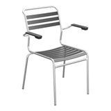 Schaffner Säntis Fauteuil à lattes – Anthracite 77 / Galvanisé à chaud 02