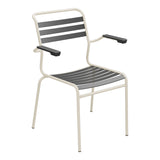 Schaffner Säntis Fauteuil à lattes – Anthracite 77 / Sable Pastel 15