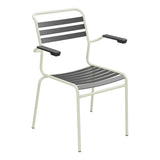 Schaffner Säntis Fauteuil à lattes – Anthracite 77 / Vert Pastel 64