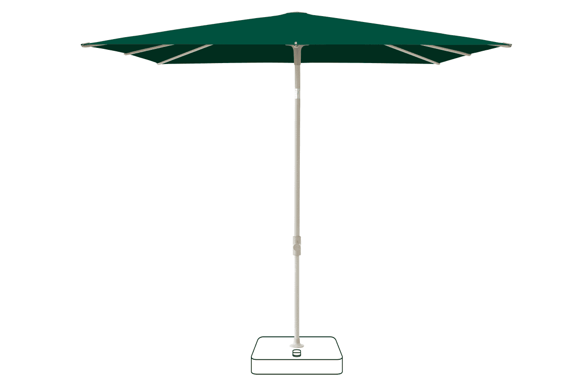 Glatz Parasol VITA Piana carre Cat.5 521 Aloe Gris soie