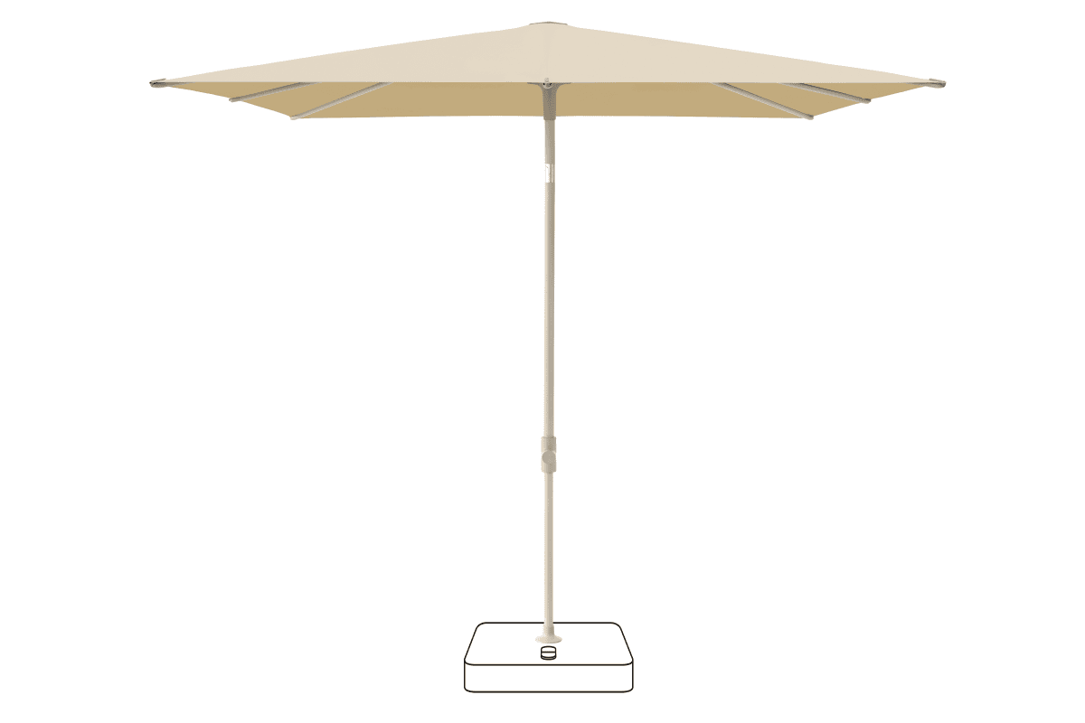 Glatz Parasol VITA Piana carre Cat.5 526 Bamboo Gris soie