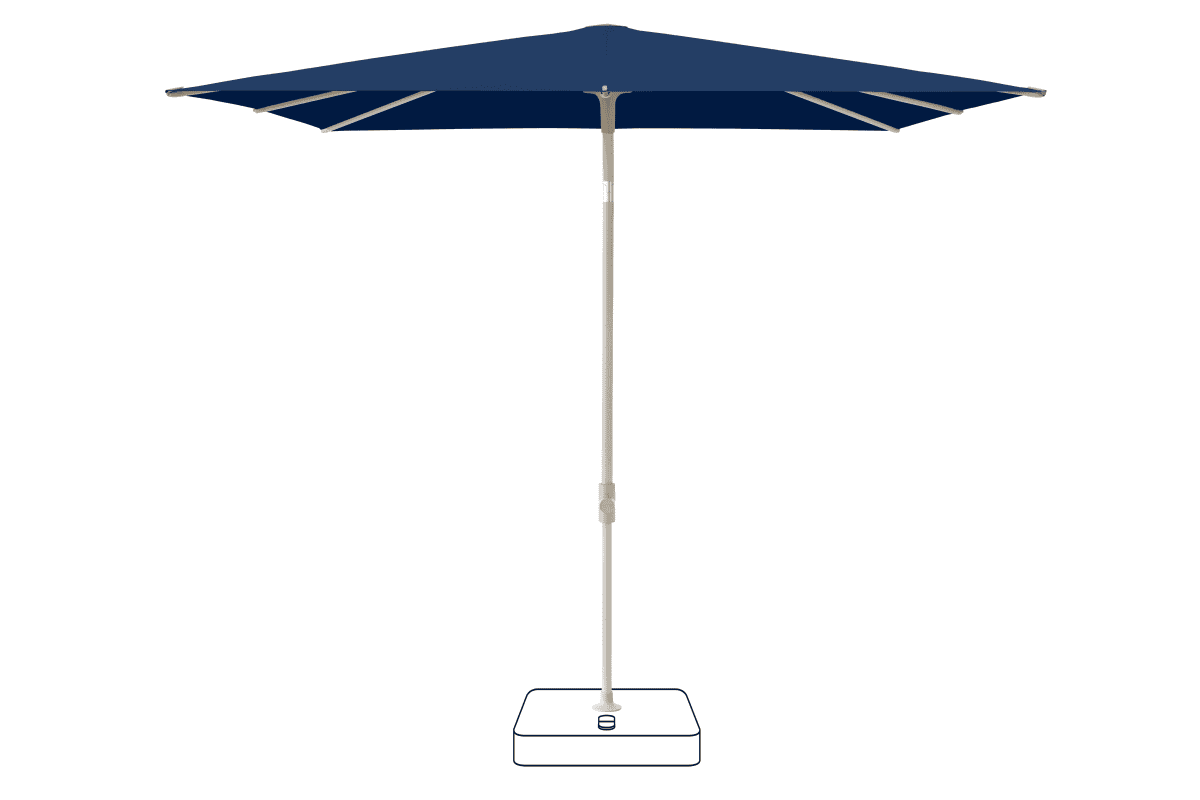 Glatz Parasol VITA Piana carre Cat.5 530 Atlantic Gris soie