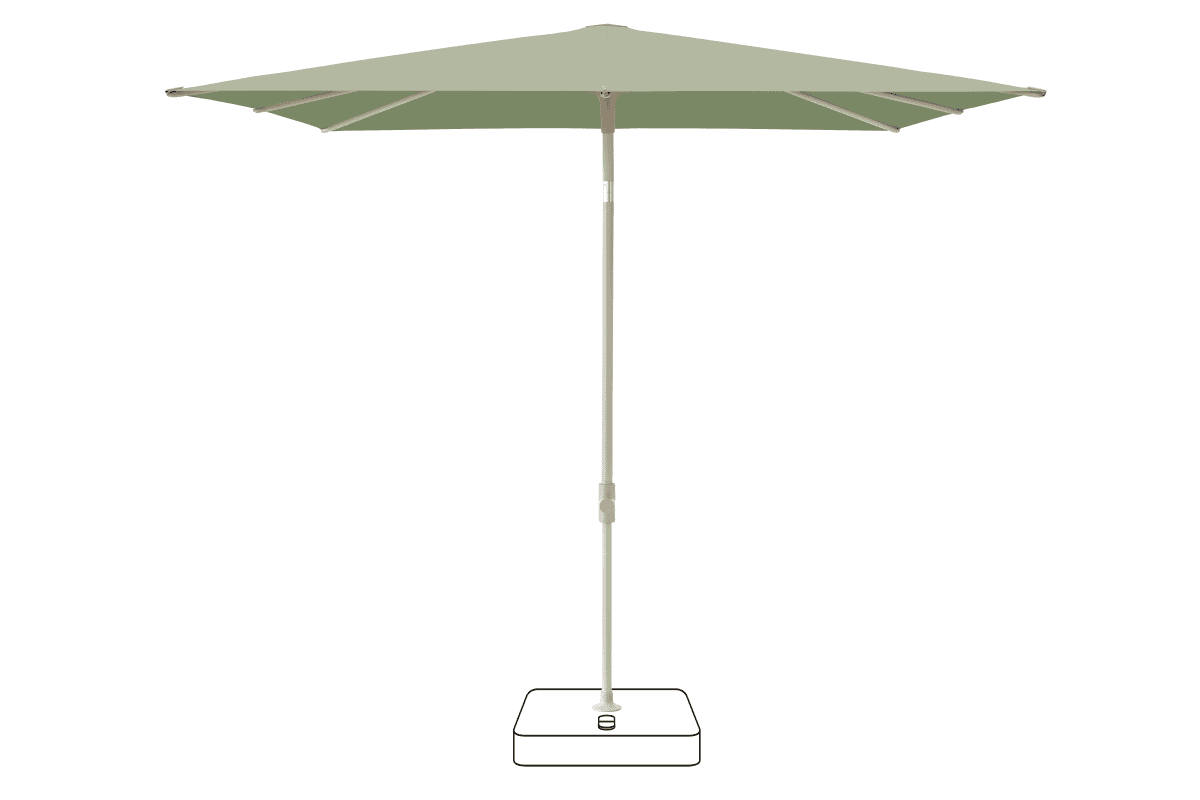 Glatz Parasol VITA Piana carre Cat.5 579 Pistachio Gris soie