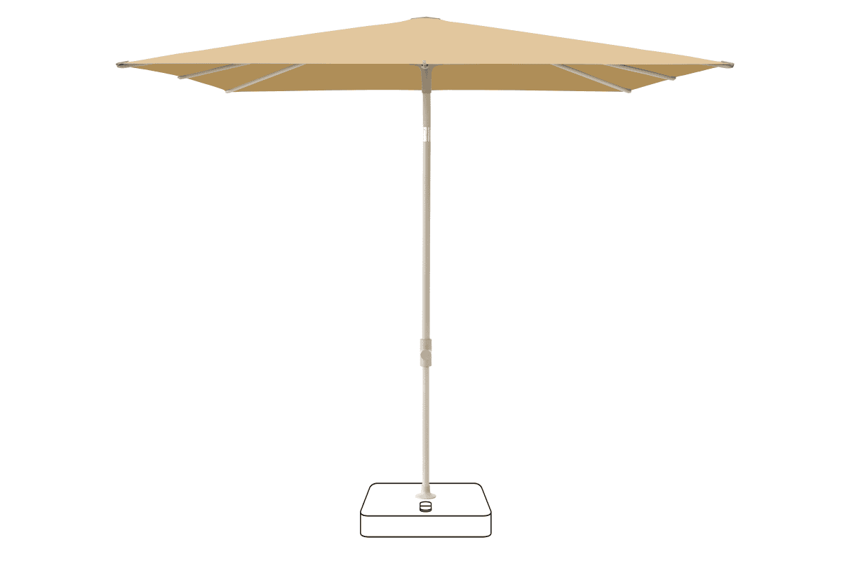 Glatz Parasol VITA Piana carre Cat.5 604 Cereal Gris soie