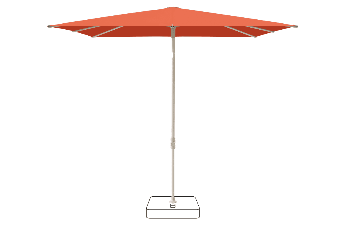 Glatz Parasol VITA Piana carre Cat.5 660 Papaya Gris soie