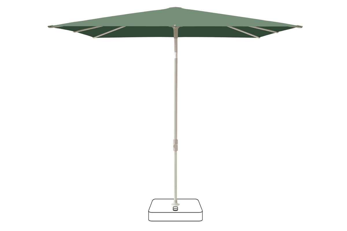 Glatz Parasol VITA Piana carre Cat.5 677 Nile Gris soie