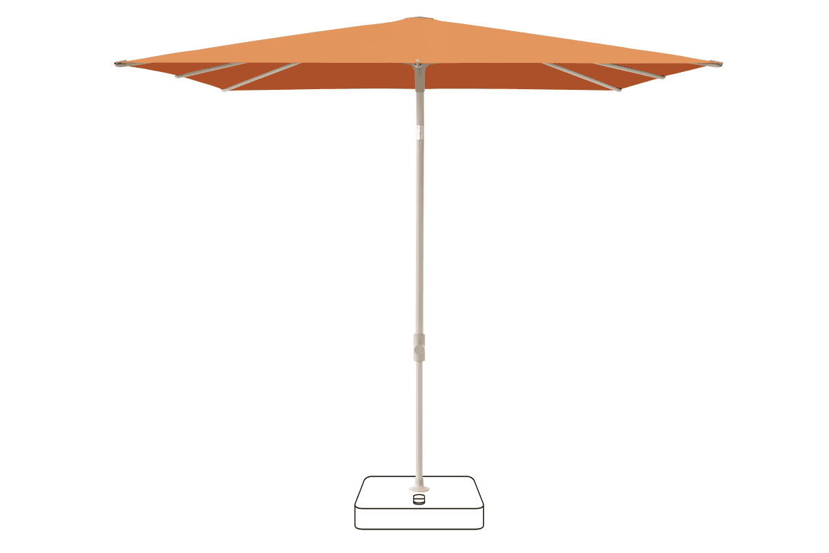 Glatz Parasol VITA Piana carre Cat.5 802 Sienna Gris soie