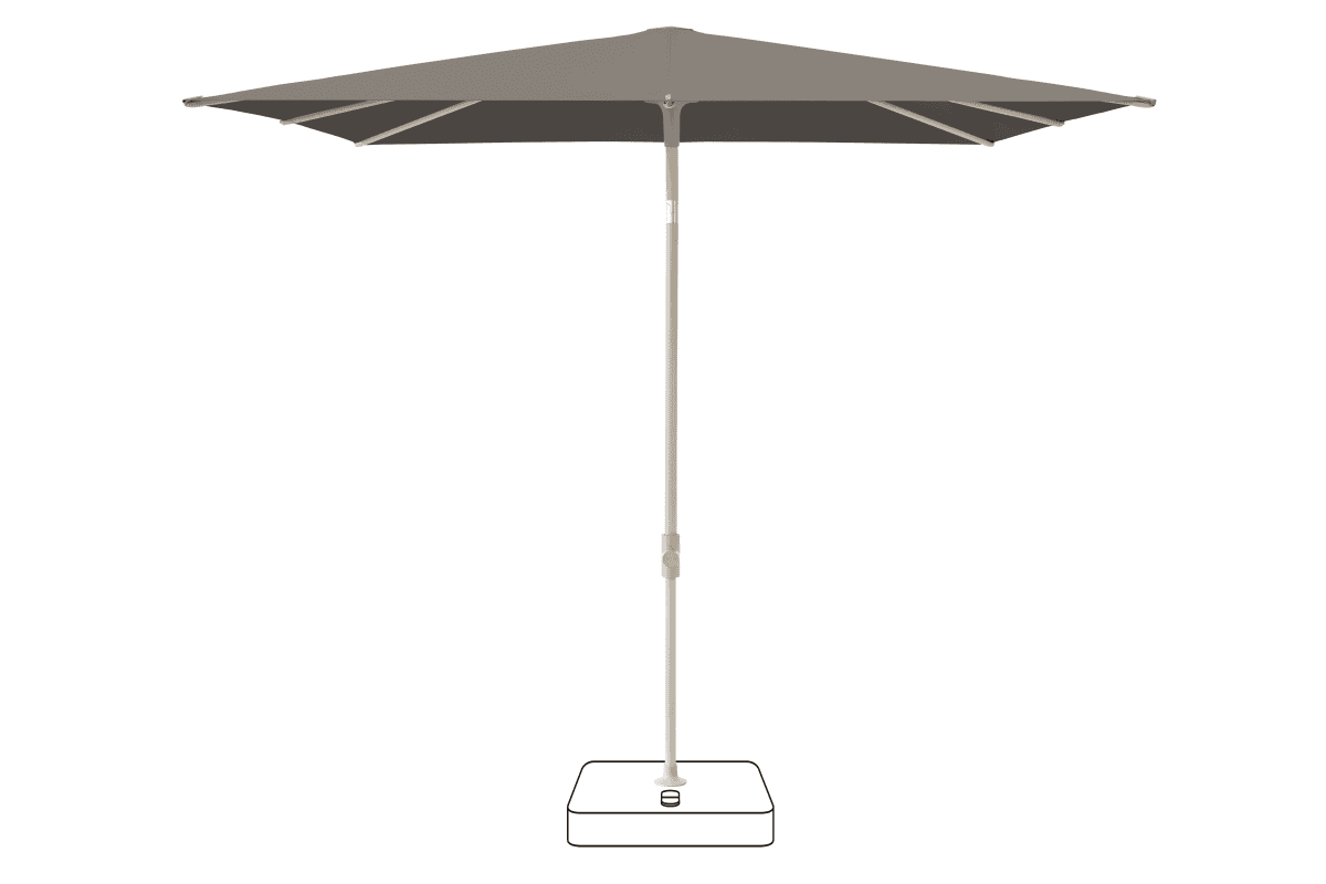 Glatz Parasol VITA Piana carre Cat.5 806 Forge Gris soie