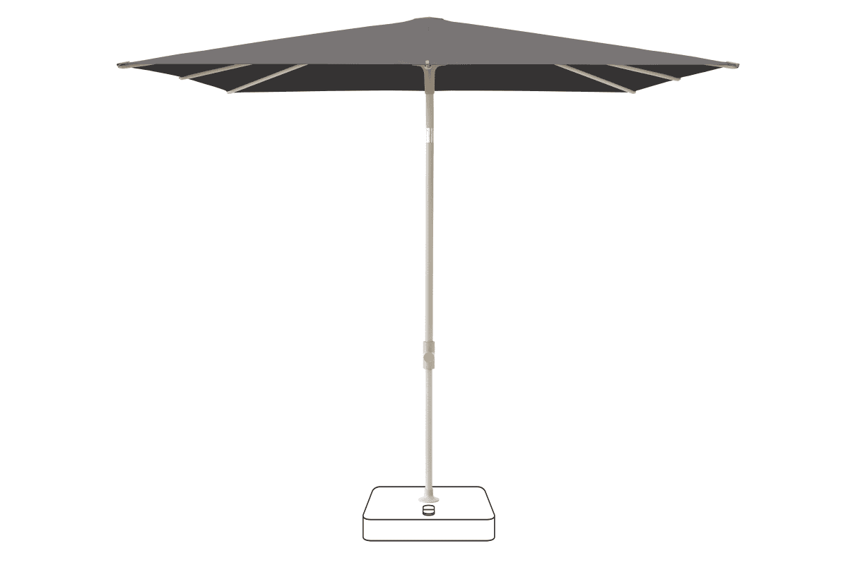 Glatz Parasol VITA Piana carre Cat.5 807 Lava Gris soie