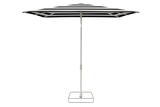 Glatz Parasol VITA Piana carre Cat.5 810 Black Stripe Gris soie