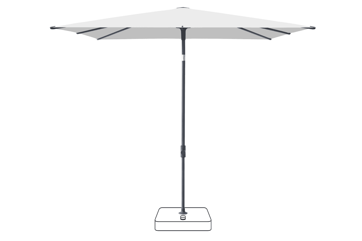 Glatz Parasol VITA Piana carre Cat.5 500 Plaster Anthracite