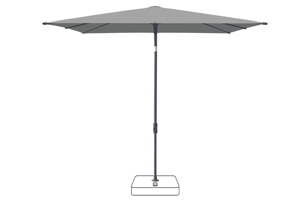 Glatz Parasol VITA Piana carre Cat.5 509 Slate Anthracite