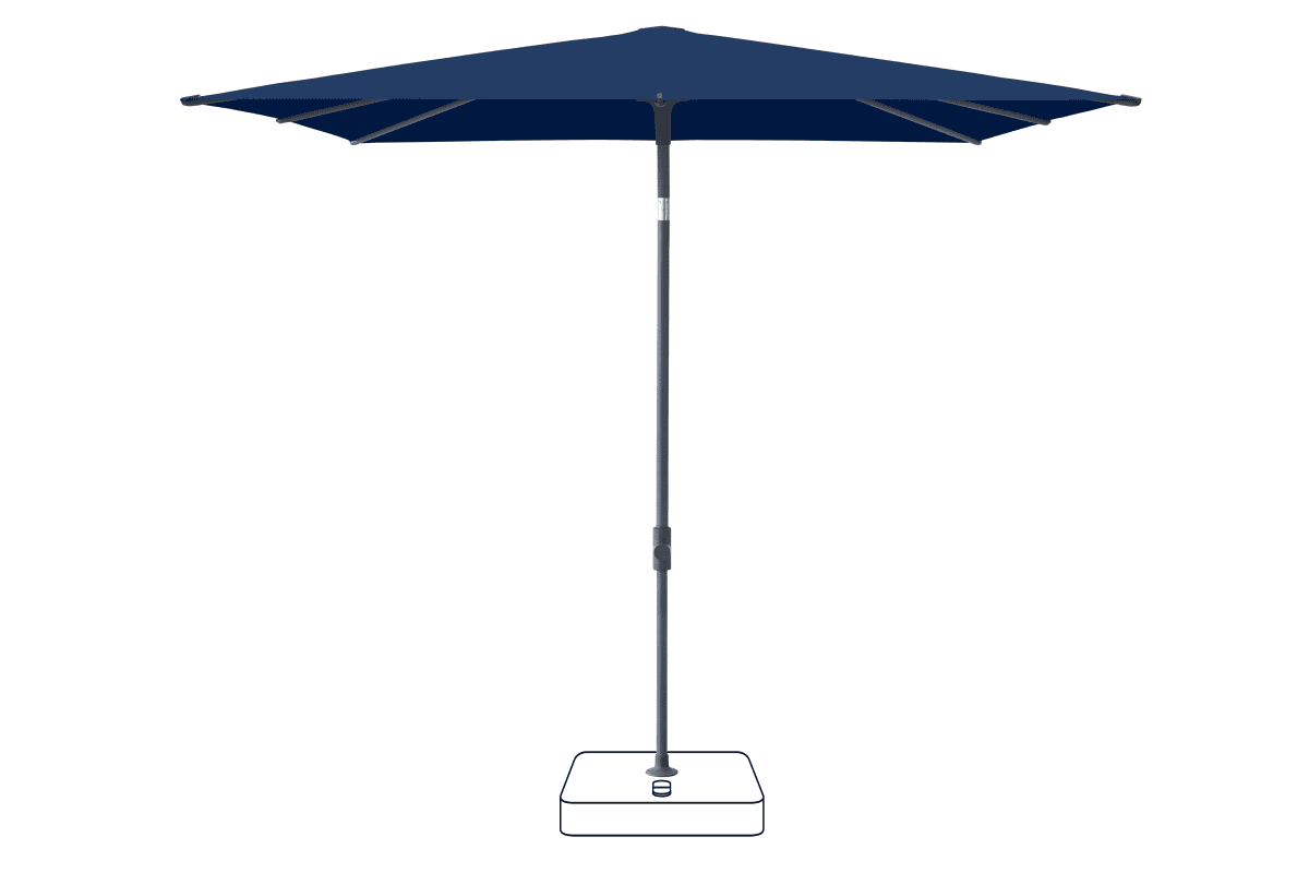 Glatz Parasol VITA Piana carre Cat.5 530 Atlantic Anthracite