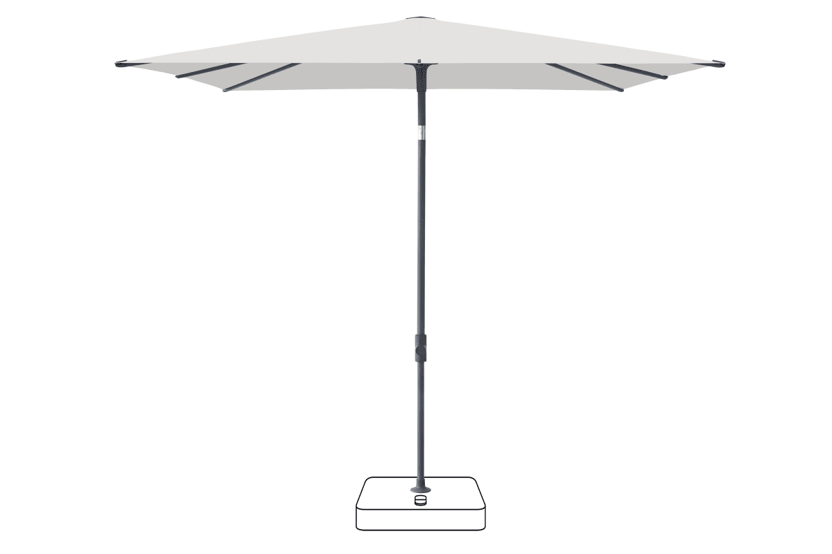 Glatz Parasol VITA Piana carre Cat.5 556 Alabaster Anthracite