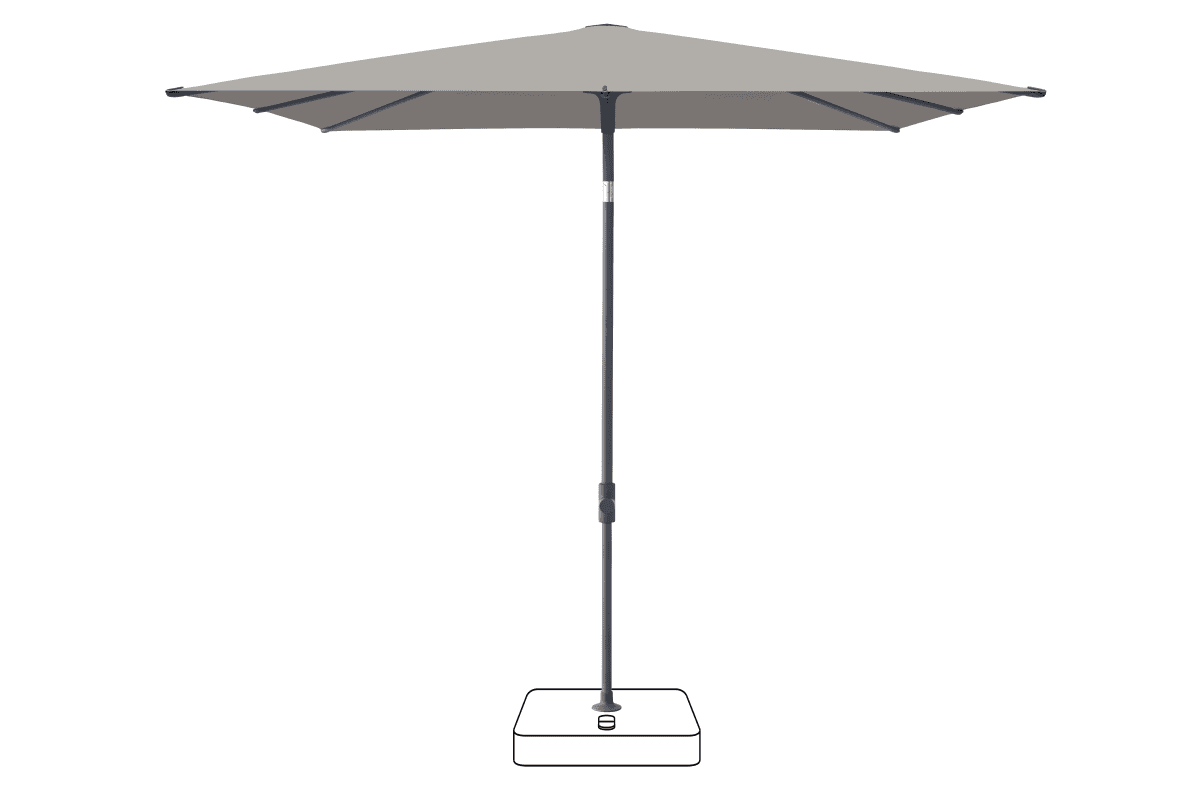 Glatz Parasol VITA Piana carre Cat.5 558 Steel Anthracite