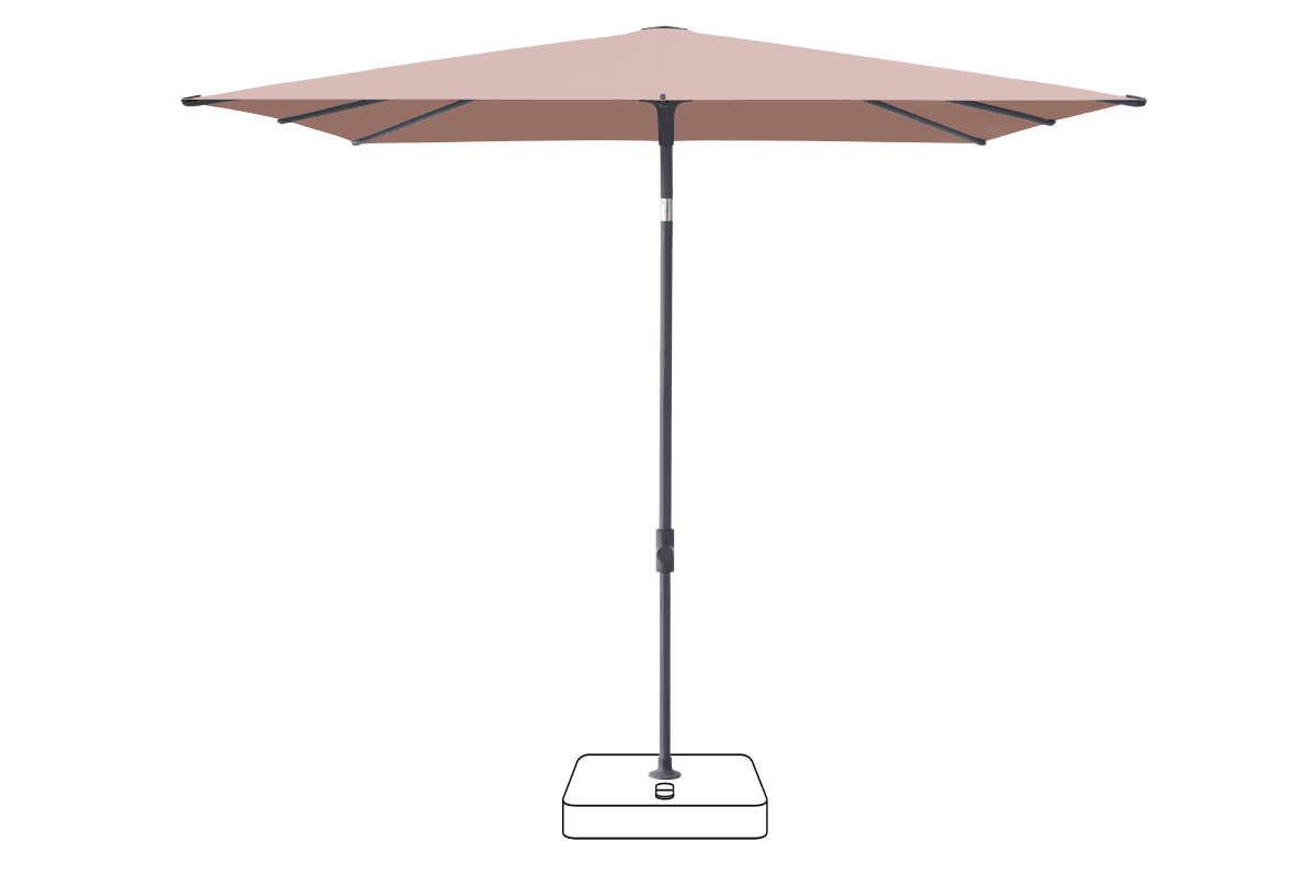 Glatz Parasol VITA Piana carre Cat.5 639 Blush Anthracite