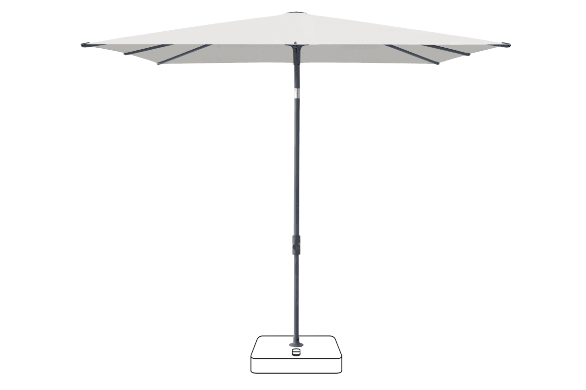 Glatz Parasol VITA Piana carre Cat.5 665 Chrome Anthracite