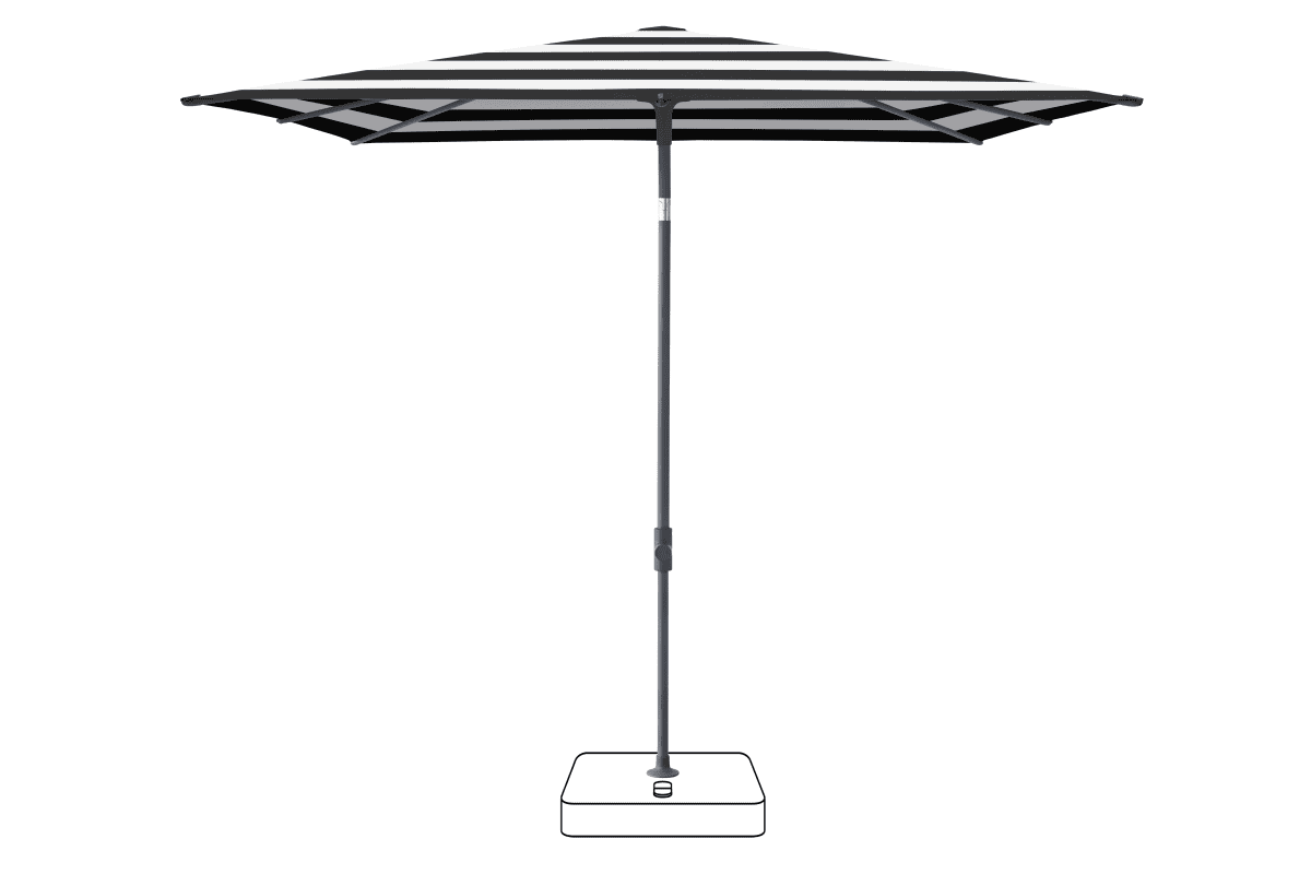 Glatz Parasol VITA Piana carre Cat.5 810 Black Stripe Anthracite