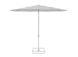 Glatz Parasol VITA Piana rond Cat.5 555 Grey Stripe Gris soie