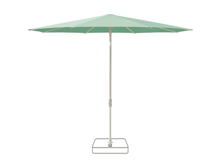 Glatz Parasol VITA Piana rond Cat.5 581 Jade Gris soie