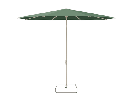 Glatz Parasol VITA Piana rond Cat.5 677 Nile Gris soie
