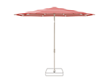 Glatz Parasol VITA Piana rond Cat.5 800 Red Stripe Gris soie