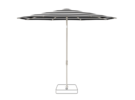 Glatz Parasol VITA Piana rond Cat.5 810 Black Stripe Gris soie