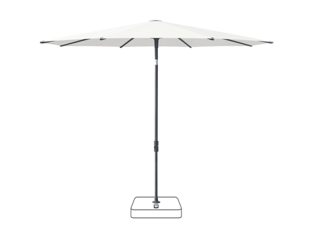 Glatz Parasol VITA Piana rond Cat.5 510 White Anthracite