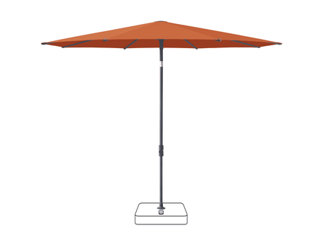 Glatz Parasol VITA Piana rond Cat.5 513 Outback Anthracite